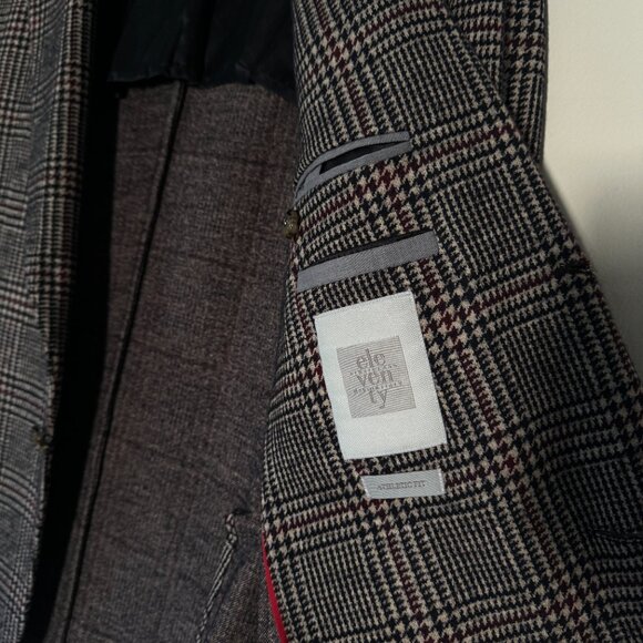 Eleventy single breasted blazer in a houndstooth plaid - Picture 5 of 7